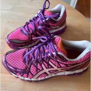 ASICS “fluidride” running shoes. Hot pink! Gently used. Size 7.5